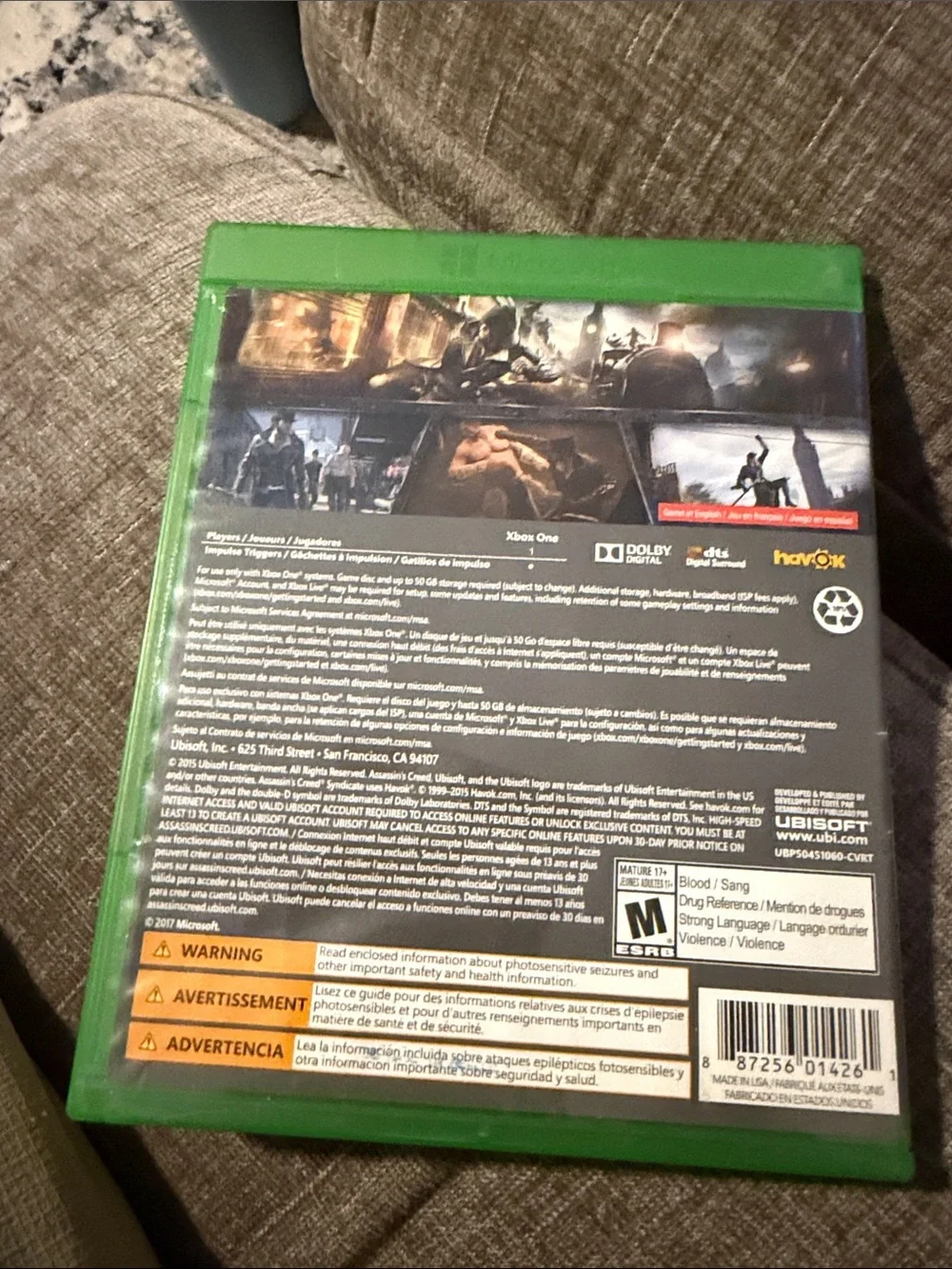 Assassin’s‎ Creed Syndicate Xbox One Ubisoft Action Adventure Game